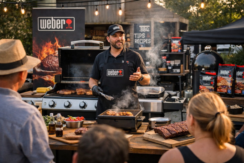 Weber grill demonstration